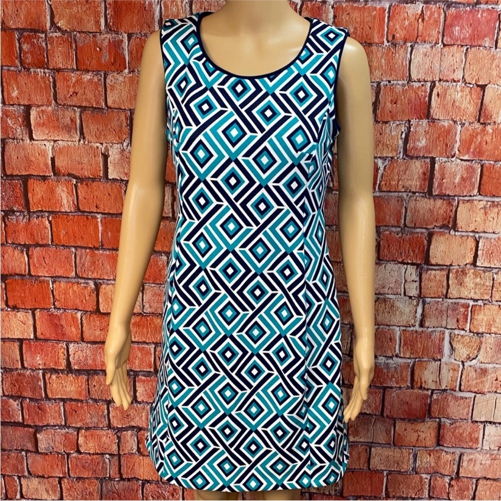 INC International Concepts Diamond Pattern Sheath Geometric‎ Dress